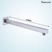 Stainless Steel Square Shower Arm (15 Inches) - by Specule