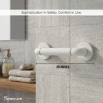 Load image into Gallery viewer, White Stainless Steel Grab Bar (20 Inches) – by Specule