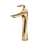 Load image into Gallery viewer, Twisted RoseGold Basin Tap Single Lever Mixer Deck mount Tall Body Wash Basin Tap