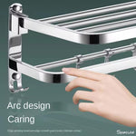 Load image into Gallery viewer, Square Foldable Stainless Steel Towel Rack (24 Inches) - by Specule