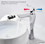 Load image into Gallery viewer, Top view twisted basin tap single lever mixer deck mount installation