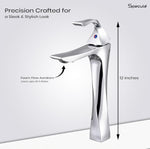 Load image into Gallery viewer, Twisted Basin Tap Single Lever Mixer Deck mount Tall Body Wash Basin Tap (Chrome)