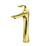 Load image into Gallery viewer, Twisted Gold Basin Tap Single Lever Mixer Deck mount Tall Body Wash Basin Tap