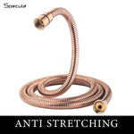 Load image into Gallery viewer, Stainless Steel Rose Gold Flexible Shower Hose Pipe (1 Meter) - by Specule