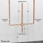 Load image into Gallery viewer, Flora Concealed Body High Flow Diverter With Exposed Part Kit (Complete Set) – by Specule specules