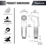 Load image into Gallery viewer, Self-Cleaning Health Faucet with 1M SS Hose & Wall Hook – BlockFree™ Anti-Clog Jet Spray, Chrome Finish