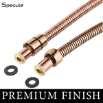 Load image into Gallery viewer, Stainless Steel Rose Gold Flexible Shower Hose Pipe (1 Meter) - by Specule