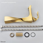 Load image into Gallery viewer, Twisted RoseGold Basin Tap Single Lever Mixer Deck mount Tall Body Wash Basin Tap