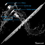 Load image into Gallery viewer, Ultra Slim Stainless Steel Overhead Shower (4 x 4 inches) – by Specule specules