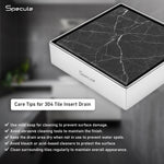 Load image into Gallery viewer, Tile Insert Shower Drain Channel (5 x 5 Inches) with Cockroach Trap (304 Grade) - By Specule