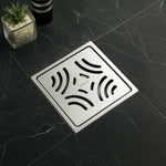 Load image into Gallery viewer, Specule Emerald Square Floor Drain 5x5 Inches – SS 304 Flat Cut with Cockroach Trap by Specule