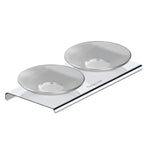 Load image into Gallery viewer, Stellar Stainless Steel and Frosted Glass Double Soap Dish (Chrome) specules