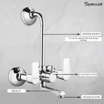 Load image into Gallery viewer, Nyra Wall Mixer Brass Faucet with L Bend – by Specule Specule