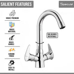 Load image into Gallery viewer, Softy Center Hole Wash Basin Mixer Tap with Swivel Spout - by Specule