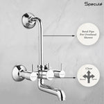 Load image into Gallery viewer, Flora 3/4 Inches Wall Mixer Brass Faucet with L Bend – by Specule Specule