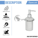 Load image into Gallery viewer, Aqua Stainless Steel/Glass Soap Dispenser (Chrome) - by Specule