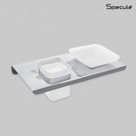 Load image into Gallery viewer, Stellar Stainless Steel Soap Dish With Tumbler Holder (Chrome) – by Specule