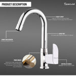 Load image into Gallery viewer, Alive Swan Neck with Round Swivel Spout Brass (12 inches)- by Specule