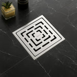 Load image into Gallery viewer, Specule Garnet Square Floor Drain 5x5 Inches – SS 304 Flat Cut with Cockroach Trap by Specule
