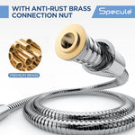 Load image into Gallery viewer, Dolphin Chrome Health Faucet with Dual Flow and 1 Meter 304-Grade SS Hose & Hook specules