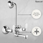 Load image into Gallery viewer, Angel Wall Mixer Brass Faucet with L Bend – by Specule specules