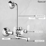 Load image into Gallery viewer, Angel Wall Mixer Brass Faucet with L Bend – by Specule specules