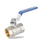 Load image into Gallery viewer, Specule ½ inch brass ball valve with chrome finish and smooth quarter-turn handle