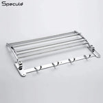 Load image into Gallery viewer, Round Foldable Stainless Steel Towel Rack (18 Inches) - by Specule specules