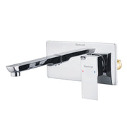 Cubix Single Lever Wall-mount Wash Basin Mixer Tap (Complete Set) - by Specule