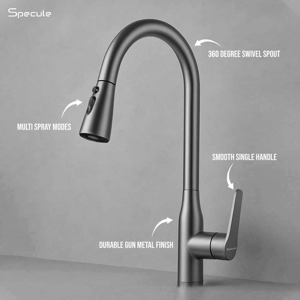 Nexa Dual Flow Pull-out Kitchen Table Mount Mixer Faucet - by Specule