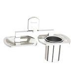 Load image into Gallery viewer, Creta Stainless Steel Soap Dish With Tumbler Holder (Chrome) – by Specule