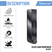Sleek ABS Liquid Soap Dispenser (Black) - by Specule