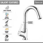 Load image into Gallery viewer, Topaz Swan Neck with Round Swivel Spout Brass (12 inches)- by Specule