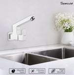 Load image into Gallery viewer, Cubix Sink cock Round Swivel Spout Brass - by Specule