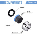 Load image into Gallery viewer, Foam Flow Aerator with Brass Permix (Male) (Pack of 4) - by Specule