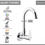 Load image into Gallery viewer, Spectra Sink cock Round Swivel Spout Brass (12 inches)- by Specule