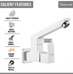 Load image into Gallery viewer, Cubix Sink cock Round Swivel Spout Brass - by Specule