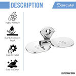 Load image into Gallery viewer, Moon Stainless Steel Double Soap Dish - by Specule
