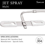 Load image into Gallery viewer, Toilet Seat Multi Jet Spray 304-Grade Nozzle with 1.5 Meter Tube