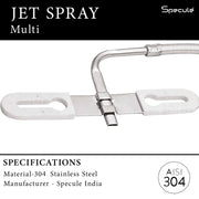 Toilet Seat Multi Jet Spray 304-Grade Nozzle with 1.5 Meter Tube