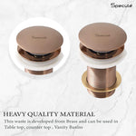 Load image into Gallery viewer, RoseGold Pop-up Waste Coupling (7 Inches) - by Specule