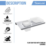 Load image into Gallery viewer, Stellar Stainless Steel Soap Dish With Tumbler Holder (Chrome) – by Specule