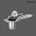 Load image into Gallery viewer, Royal Stainless Steel Soap Dish With Tumbler Holder (Chrome) – by Specule