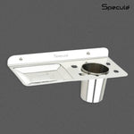 Load image into Gallery viewer, Square Stainless Steel Soap Dish With Tumbler Holder (Chrome) – by Specule