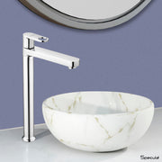 Ornamix Tall Body Brass Wash Basin 12 Inches Pillar Tap – by Specule Specule