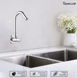 Load image into Gallery viewer, Topaz Sink cock Round Swivel Spout Brass (12 inches)- by Specule