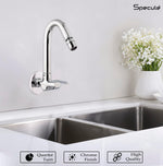 Load image into Gallery viewer, Candy Sink cock Round Swivel Spout Brass (12 inches)- by Specule