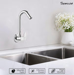 Load image into Gallery viewer, Alive Sink cock Round Swivel Spout Brass (12 inches)- by Specule
