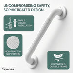 Load image into Gallery viewer, White Stainless Steel Grab Bar (16 Inches) – by Specule