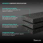 Load image into Gallery viewer, Ash Grey Quartz Single Bowl Kitchen Sink (24 x 18 x 9 Inches)